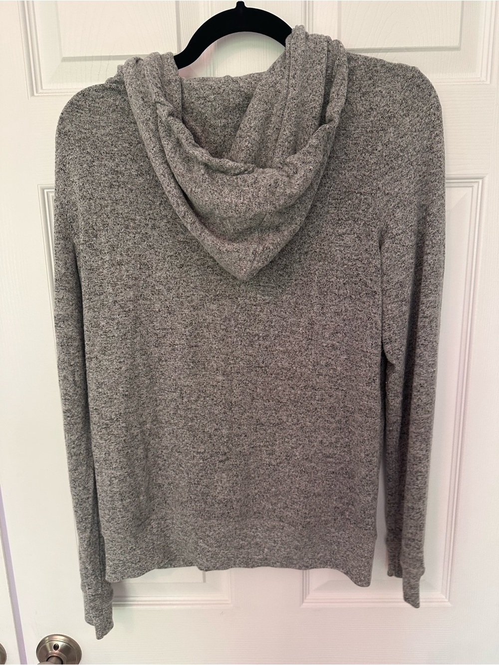 Z Supply Heather Gray Knit Zip-Up Hoodie Sweatshirt Sweater Size Medium - Picture 6 of 6